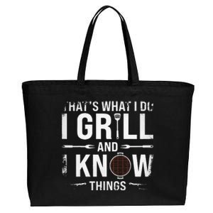 Funny Grilling BBQ Barbecue Smoking Meat Smoker Grill Lover Cotton Canvas Jumbo Tote