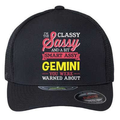 Funny GEMINI Birthday Zodiac Sign Classy Flexfit Unipanel Trucker Cap