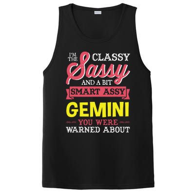 Funny GEMINI Birthday Zodiac Sign Classy PosiCharge Competitor Tank