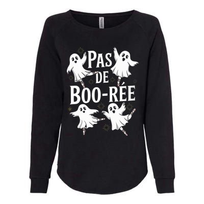 Funny Ghost Ballet Pas De Boo Halloween Dance Womens California Wash Sweatshirt