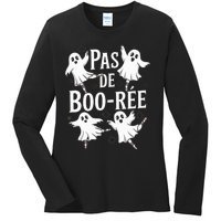 Funny Ghost Ballet Pas De Boo Halloween Dance Ladies Long Sleeve Shirt