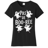 Funny Ghost Ballet Pas De Boo Halloween Dance Women's T-Shirt