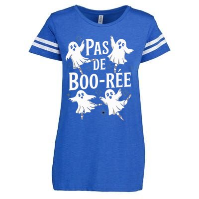 Funny Ghost Ballet Pas De Boo Halloween Dance Enza Ladies Jersey Football T-Shirt