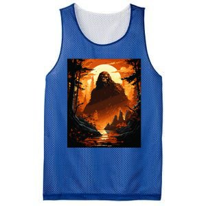 Funny Graphic Bigfoot Sasquatch Mesh Reversible Basketball Jersey Tank