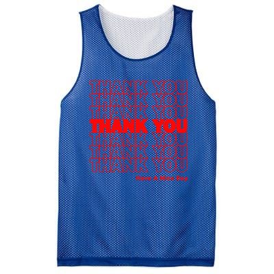 Funny Grocery Bag Thank You Have A Nice Day Graphic Gift Mesh Reversible Basketball Jersey Tank