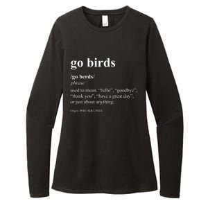 Funny Go Birds Definition Philadelphia Football Womens CVC Long Sleeve Shirt