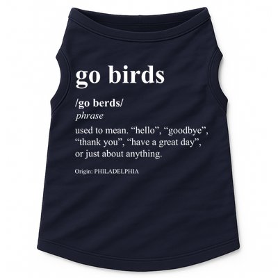 Funny Go Birds Definition Philadelphia Football Doggie Tank