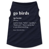 Funny Go Birds Definition Philadelphia Football Doggie Tank