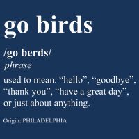 Funny Go Birds Definition Philadelphia Football Doggie Tank