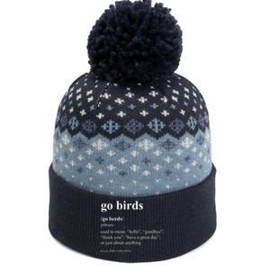 Funny Go Birds Definition Philadelphia Football The Baniff Cuffed Pom Beanie