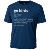 Funny Go Birds Definition Philadelphia Football Cooling Performance Crew T-Shirt