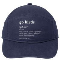 Funny Go Birds Definition Philadelphia Football 7-Panel Snapback Hat