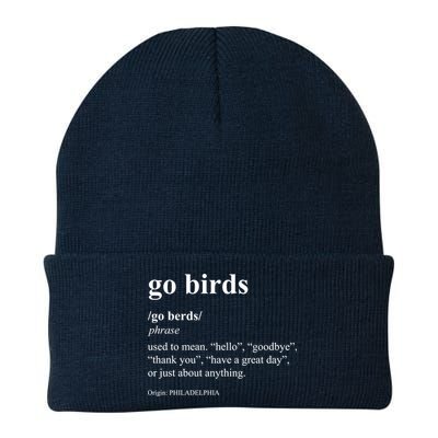 Funny Go Birds Definition Philadelphia Football Beanie