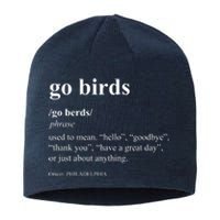 Funny Go Birds Definition Philadelphia Football Sustainable Beanie