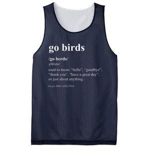 Funny Go Birds Definition Philadelphia Football Mesh Reversible Basketball Jersey Tank