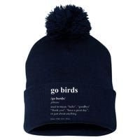 Funny Go Birds Definition Philadelphia Football Pom Pom 12in Knit Beanie