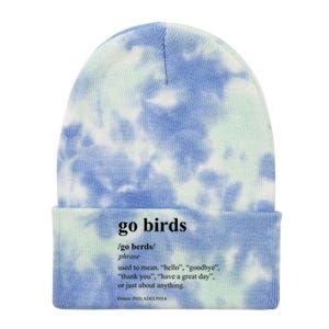 Funny Go Birds Definition Philadelphia Football Tie Dye 12in Knit Beanie