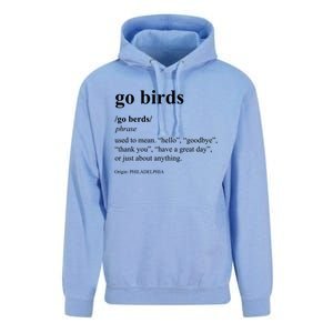 Funny Go Birds Definition Philadelphia Football Unisex Surf Hoodie