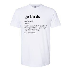 Funny Go Birds Definition Philadelphia Football Softstyle CVC T-Shirt