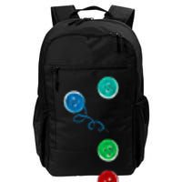 Four Groovy Buttons Blue Cat Funny Halloween Costume Daily Commute Backpack