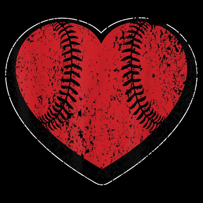Funny Gift Baseball Heart Vintage Valentine's Day Gift For Kids Boys Mug