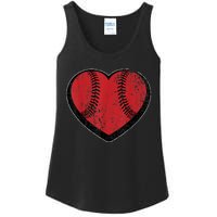 Funny Gift Baseball Heart Vintage Valentine's Day Gift For Kids Boys Ladies Essential Tank