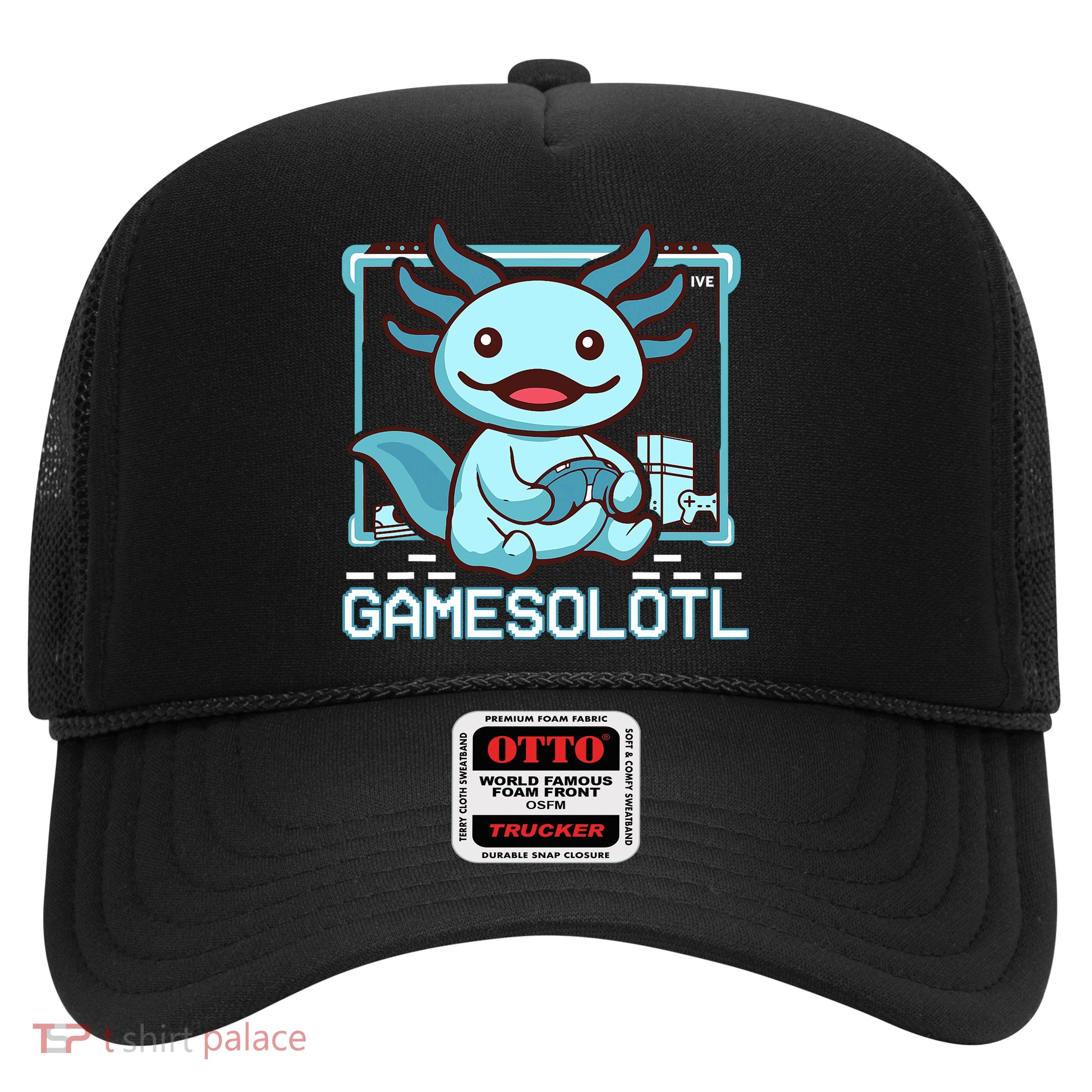 Funny Gamesalotl Boy Axolotl Video Gamer Gaming Trucker Hat