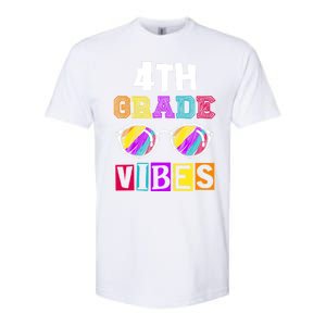 Fourth Grade Back To School 4Th Grade Vibes Cool Sunglasses Cool Gift Softstyle CVC T-Shirt