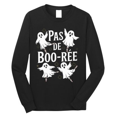 Funny Ghost Ballet Pas De Boo Halloween Dance Long Sleeve Shirt