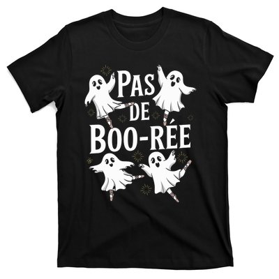 Funny Ghost Ballet Pas De Boo Halloween Dance T-Shirt