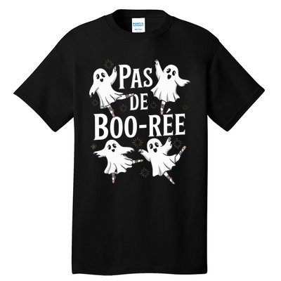 Funny Ghost Ballet Pas De Boo Halloween Dance Tall T-Shirt