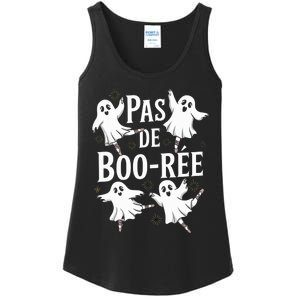 Funny Ghost Ballet Pas De Boo Halloween Dance Ladies Essential Tank