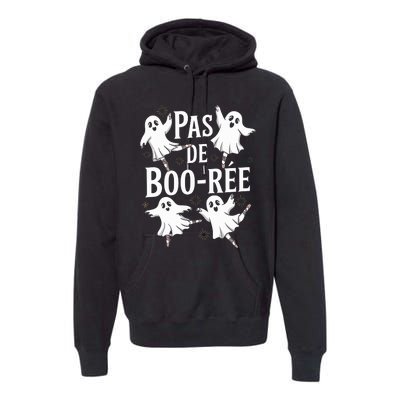 Funny Ghost Ballet Pas De Boo Halloween Dance Premium Hoodie