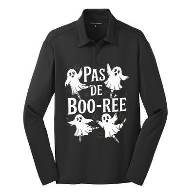 Funny Ghost Ballet Pas De Boo Halloween Dance Silk Touch Performance Long Sleeve Polo