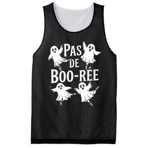 Funny Ghost Ballet Pas De Boo Halloween Dance Mesh Reversible Basketball Jersey Tank