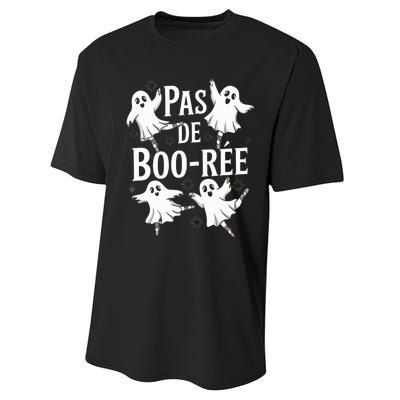 Funny Ghost Ballet Pas De Boo Halloween Dance Performance Sprint T-Shirt