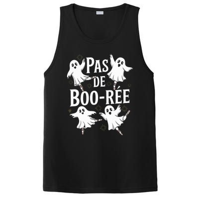 Funny Ghost Ballet Pas De Boo Halloween Dance PosiCharge Competitor Tank