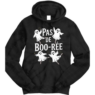 Funny Ghost Ballet Pas De Boo Halloween Dance Tie Dye Hoodie