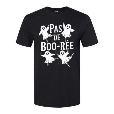 Funny Ghost Ballet Pas De Boo Halloween Dance Softstyle CVC T-Shirt