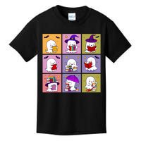 Funny Ghost Book Reading Halloween Design For Book Lovers & Teachers Kids T-Shirt