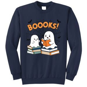 Funny Ghost Book Reading Halloween Design For Book Lovers & Teachers Sweatshirt