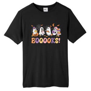 Funny Ghost Book Reading Halloween Booooks Lover Teacher Tall Fusion ChromaSoft Performance T-Shirt