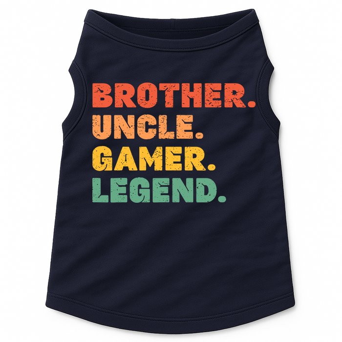 Funny Gamer Brother Uncle Gaming Legend Vintage Video Game Doggie Tank