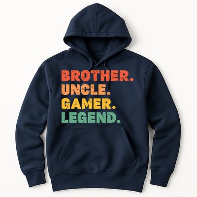 Funny Gamer Brother Uncle Gaming Legend Vintage Video Game Hoodie
