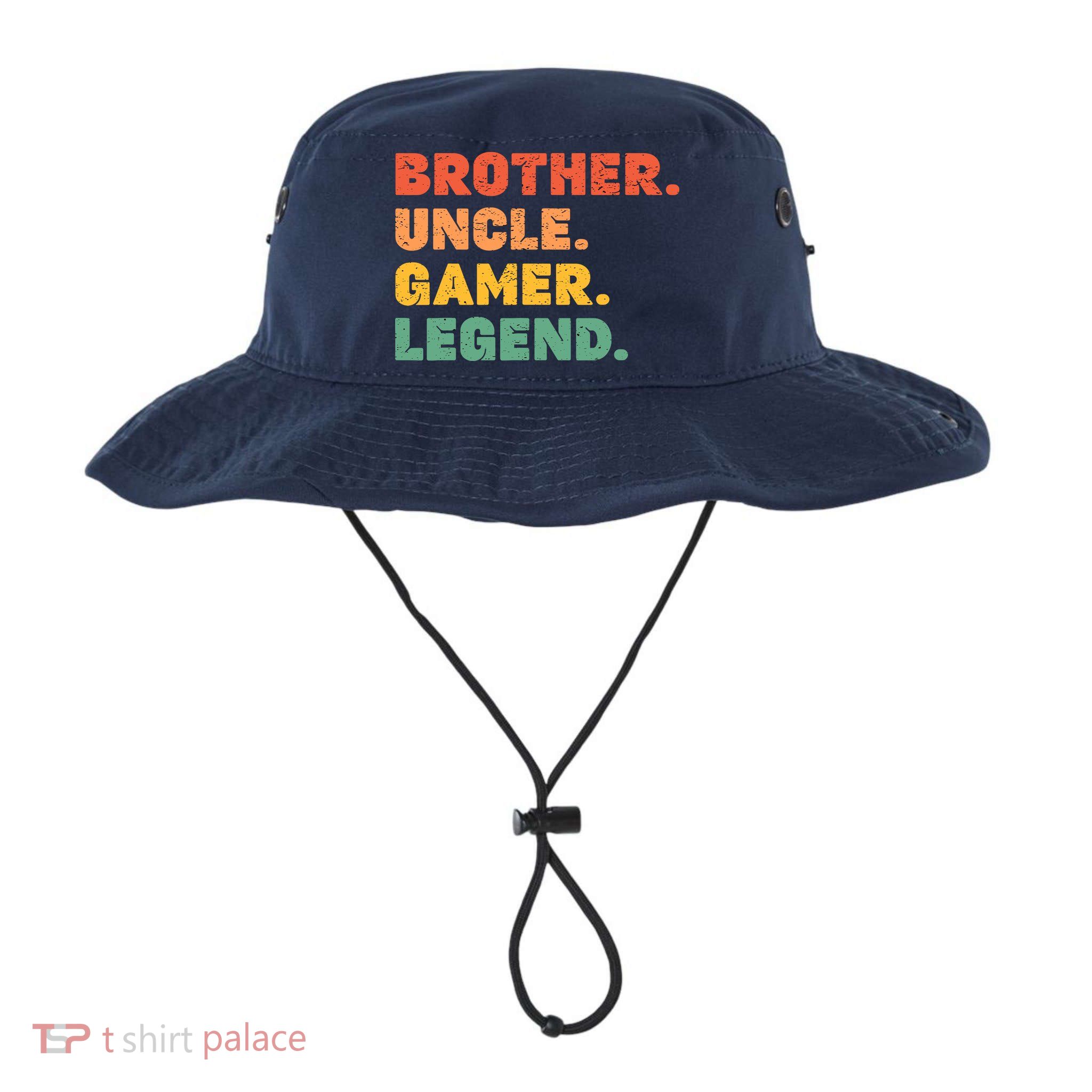 Funny Gamer Brother Uncle Gaming Legend Vintage Video Game Bucket Hat