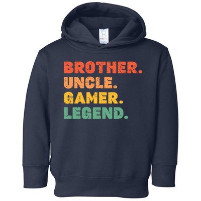 Funny Gamer Brother Uncle Gaming Legend Vintage Video Game Toddler Hoodie