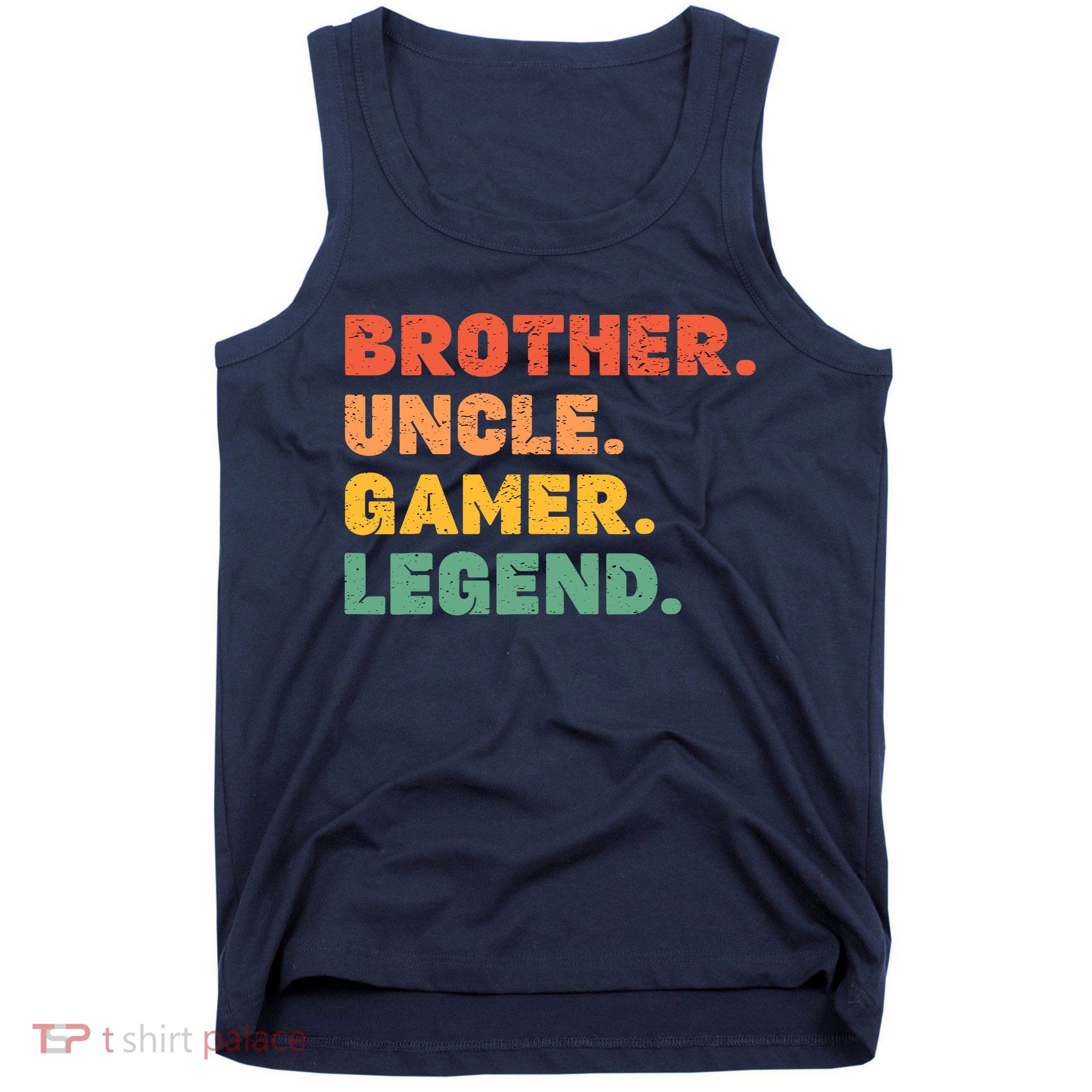 Funny Gamer Brother Uncle Gaming Legend Vintage Video Game Tank Top