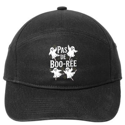 Funny Ghost Ballet Pas De Boo Halloween Dance 7-Panel Snapback Hat