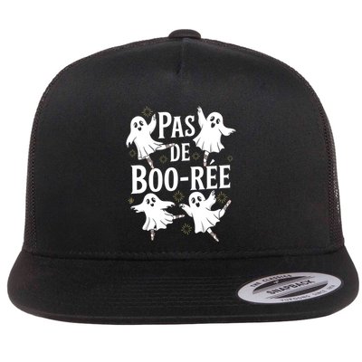Funny Ghost Ballet Pas De Boo Halloween Dance Flatbill Hat