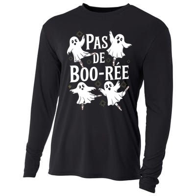 Funny Ghost Ballet Pas De Boo Halloween Dance Cooling Performance Long Sleeve Crew